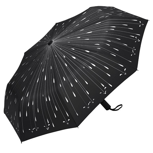 Fantastiske regndråber trykte fancy paraplyer