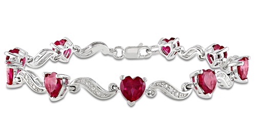 Ruby Heart armbånd