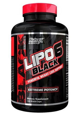 bedste fedtforbrænder supplement til mænd - Nutrex Lipo 6 Sort