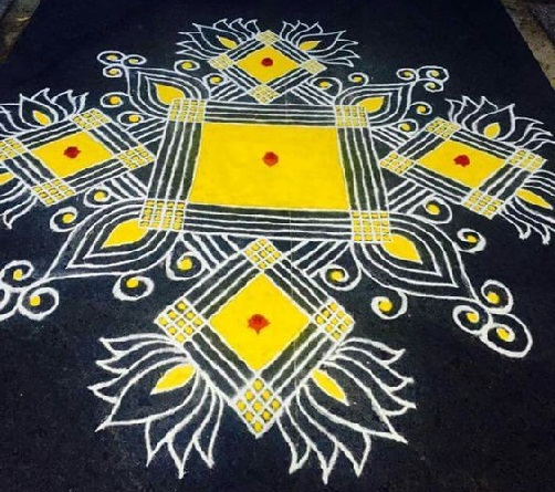 Gulv Rangoli Designs 8