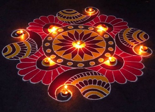 Gulv Rangoli Designs 9