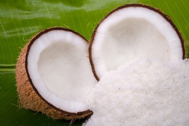 Fødevarer med højt mættet fedt Tørret kokos