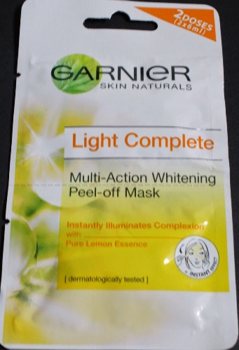 Garnier ansigtsmaske lysende whitening peel off maske 3