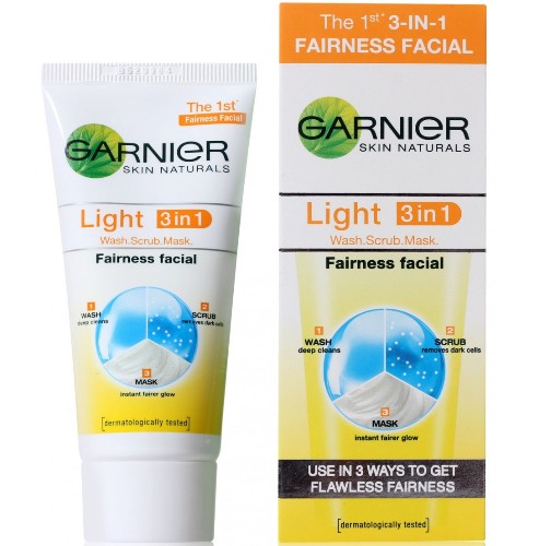 Garnier Light 3-i-1 Fairness Facial 5