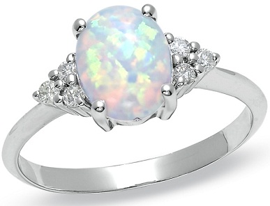 Opál drágakő gyűrű