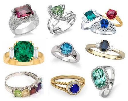drágakő gyűrűk