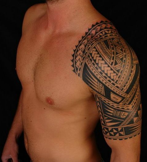 Tribal hawaiiansk tatoveringsdesign