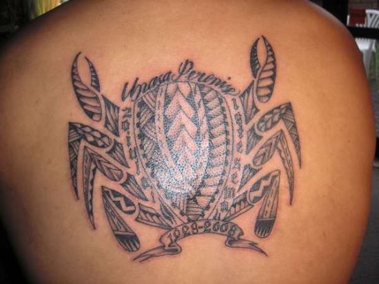Hawaiian Crab Tattoo Design
