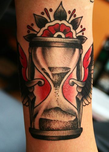 Cool timeglas tatoveringsdesign
