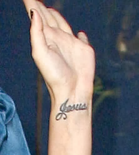 Jézus Katy Perry tetoválás tervezés