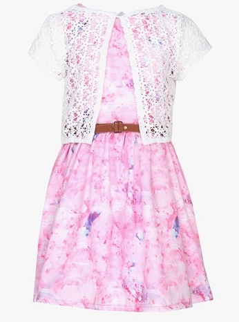 Pink Candy Frock med blonderjakke
