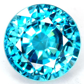 Blå zirkon december Birthstone