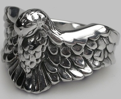 Phoenix Rising Silver Ring til mænd