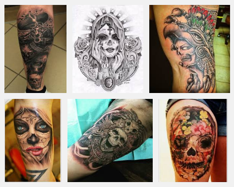 mexikói tetoválás minták