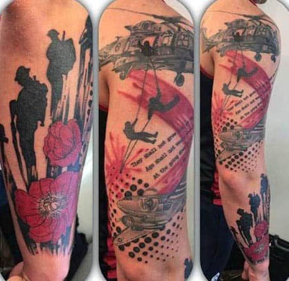 Militære tatoveringsdesigner og betydninger 1