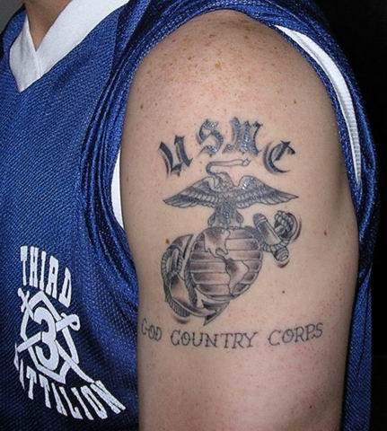 USME Militær tatoveringsdesign