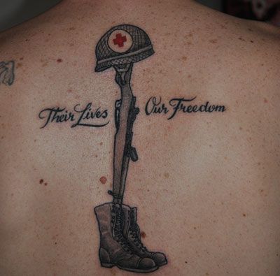 Amerikanske soldater Militær tatoveringsdesign
