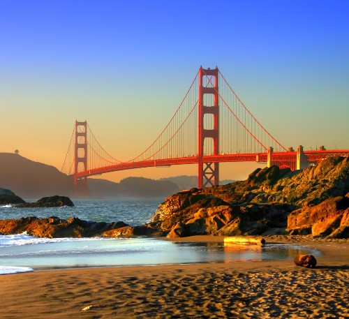 En tur på strandene Bryllupsrejse steder i Californien