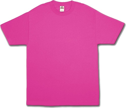 Levende lyserøde T-shirts til kvinder