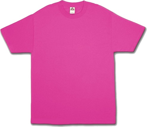 Levende lyserøde T-shirts til kvinder