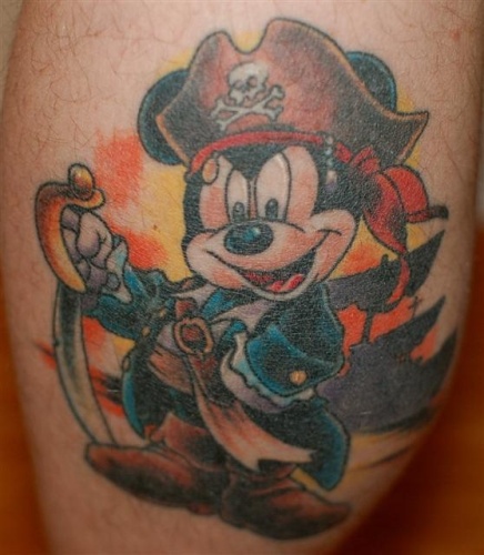 Disney inspireret pirat tatoveringer Design