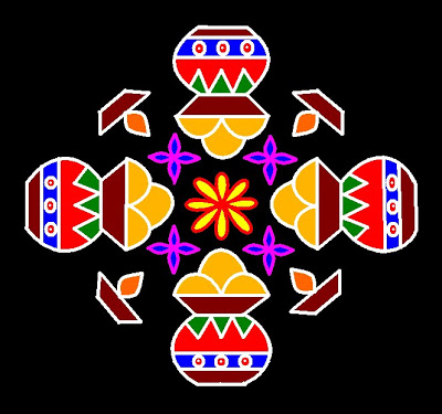 pongal rangoli tervez