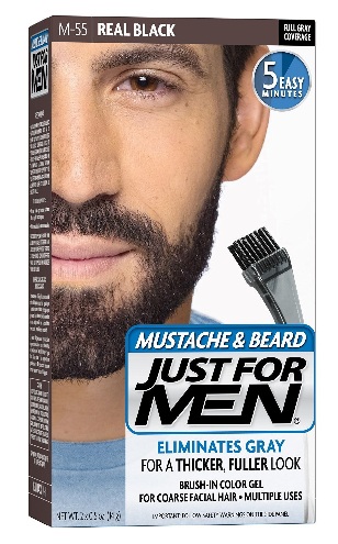 Csak férfiaknak ecset színes gélben bajuszra és szakállra