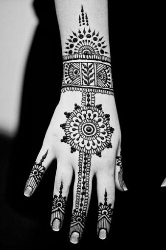 Marokkanske Mehndi -designs til fest