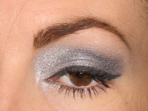 sølv øjenmakeup
