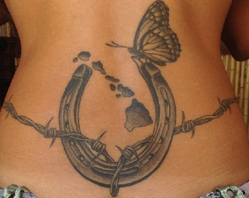 Cool tatoveringsdesign med pigtråd