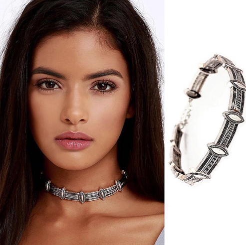 Geometrisk metal choker