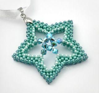 Bead arbejdede Star Pendant
