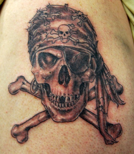 Scary Crossbones Tattoo