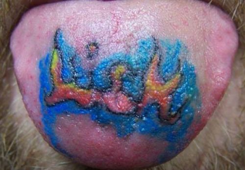 Tűznyelv tetoválás tervezés