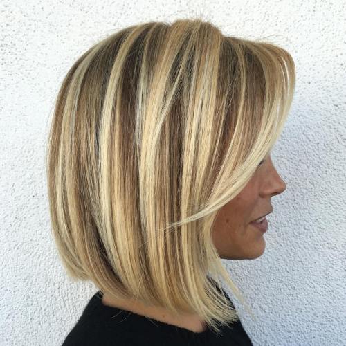 One Length Bob med lange pandehår