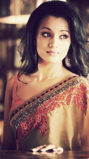 trisha med saree