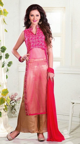Netted Salwar med Palazzo Pant