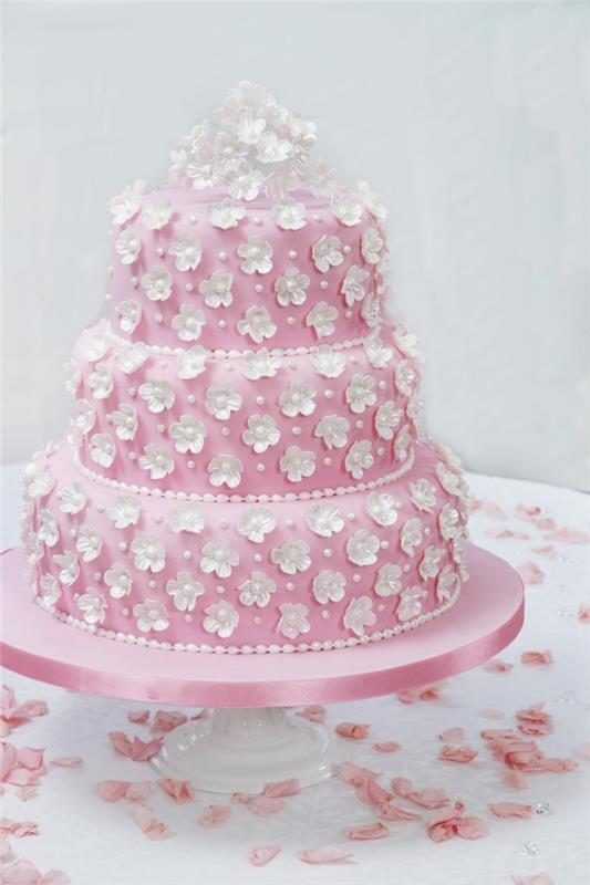 kakkujen koristelu hääkakkujen koristelu fondanttikukilla