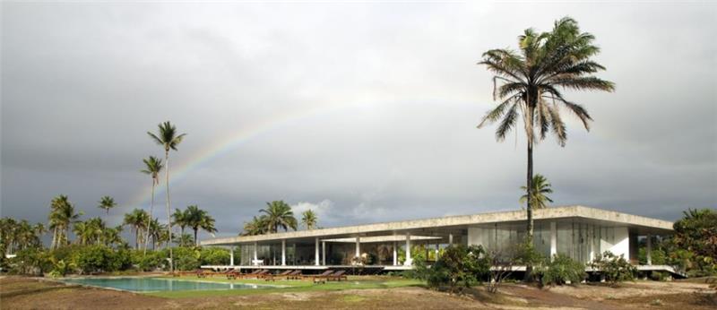 unenomainen kesämökki mekena resort brasilia näkymä luonto sateenkaari