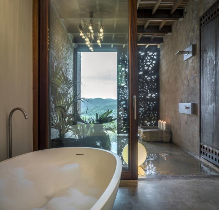 unelma talo rakentaa moderni kylpyhuone soikea pesuallas