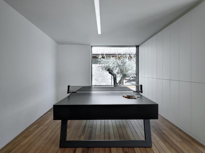 unelma talo minimalistinen sisustus pöytätennis