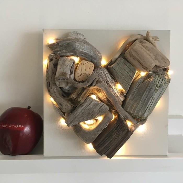 Driftwood -lamppu DIY -ideoita seinäkoristeita