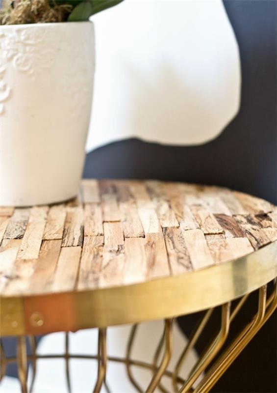 driftwood -pöytä sohvapöytä rakentaa puupaneeleja