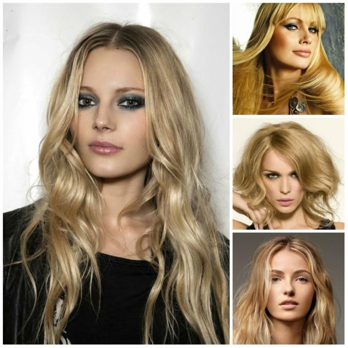 trendikkäitä kampauksia naiset 2017 balayage vaaleat hiukset