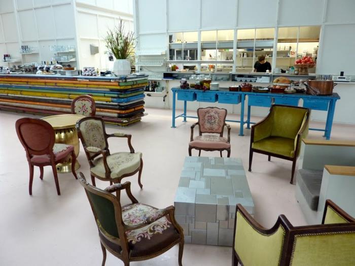 trendit huonekalut dutsch design viikko näyttely retro tyylit tuolit kierrätys sohvapöytä pukeutujat piet hein eek