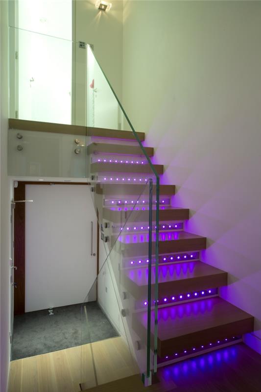 portaiden valaistusideoita värillinen valo led -valaistus