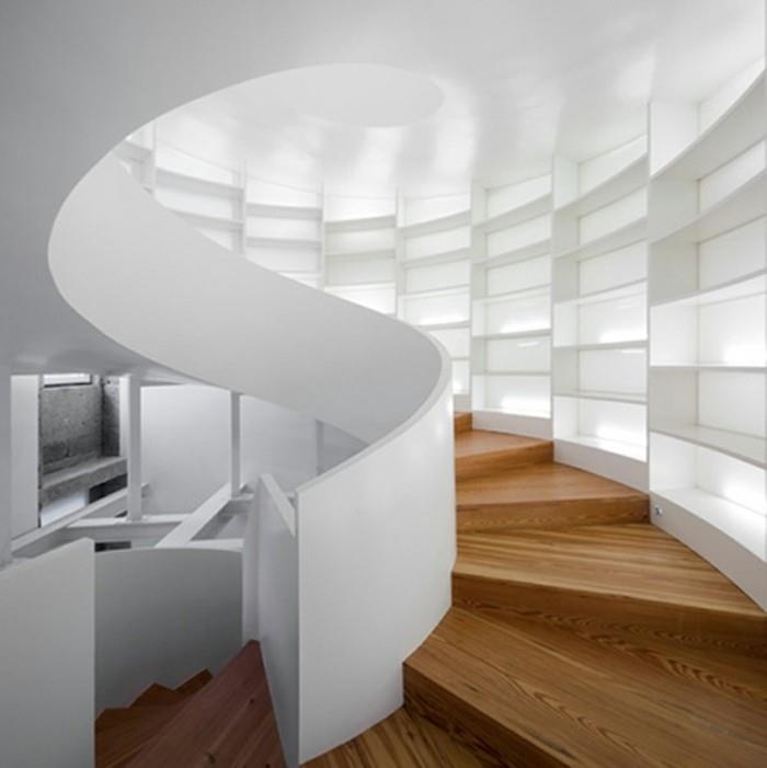 portaiden suunnittelu futuristiset portaat orgaaninen puubetoni