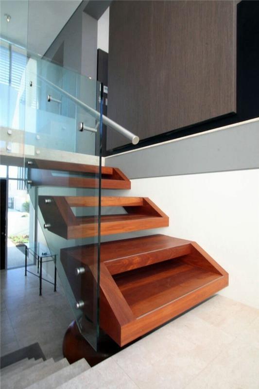 portaiden suunnittelu orgaaninen lasi portaiden kaide