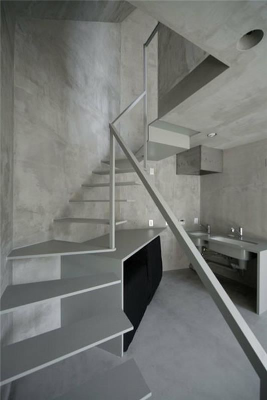 portaikon suunnittelu betonioptiikka kelluvat portaat