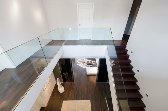 portaikko suunnittelu lasi kaide moderni sisustus arkkitehtuuri turkki matto